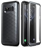 Clayco Samsung Galaxy S8 Hülle [Hera], Ganzkörper Handzhülle Case, Robust Schutzhülle Cover mit Eingebautem Displayschutz für Samsung Galaxy S8, Schw