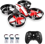 Holy Stone HS210 Mini Drohne für Kinder,RC Quadrocopter mit 3 Akkus,21 Min. Lange Flugzeit,Automatische Höhenhaltung,3D Flip,Headless Modus,One Key Start Mini Drone Ideal Geschenk für Anfänger M