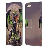 Head Case Designs Offizielle Stanley Morrison Berry Garden Drachen 3 Leder Brieftaschen Handyhülle Hülle Huelle kompatibel mit Apple iPhone 6 Plus/iPhone 6