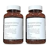 lycopin 50mg x 360 tabletten (2 flaschen von 180 tabletten jede - 12 monate versorgung). Dreifach the stärke von normal Lycopin ergänzt. SKU: LY3x2