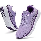 STQ Damen Laufschuhe Turnschuhe Leichte Wanderschuhe Gym Fitness Sneakers Outdoor Tennis Schuhe, hellviolett, 41 EU