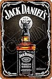 Cimily Jack Daniels Vintage Blechschilder Zinn Poster Retro Metallschild Plaque Art Wanddekoration 8 × 12 Z