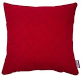 TOM TAILOR T-Quilting Kissenhülle, Polyester, Rot/Grau, 40 x 40