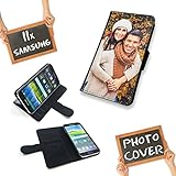 PixiPrints Premium Flipcase Etui mit eigenem Foto und Text * Flip Tasche Handy Book Schutzhülle, Kompatibel mit Samsung Galaxy A5 2017