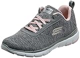 Skechers Damen Flex Appeal 3.0 Insiders-13067 Sneaker, Grey Light Pink, 39 EU