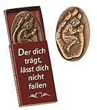 Handschmeichler Bronze Plakette 'Der dich trägt, lässt dich nicht fallen' Original Handarbeit Abtei Maria Laach 801045/7