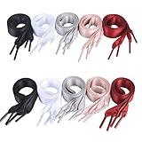 JNCH 90cm / 130cm 10 Paar / 5 Farben Satin flache Schnürsenkel Senkel Schuhbänder Flach Flachsenkel für Sportschuhe, Laufschuhe, Bergschuh, Outdoorschuh usw