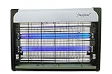 fraxinus Electric Fly Insectocutor Insektenfänger, 20 W, 4 Seiten, UV-Licht-Anziehung, Zap Kill Catch Falle Fliegende Insekten, Moskito, Schwarz/G