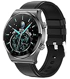 Smartwatch zum Telefonieren Groß Touchscreen Bluetooth Anruf Lautsprecher Android IOS Fitnessuhr Herren Blutdruck Uhr Kalorienzähler Armb