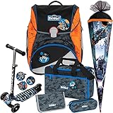 Star Commander - Raumschiff - Scout Alpha mit Funny Snaps® Schulranzen-Set 6tlg. mit SCHULTÜTE - SCOOTER GRATIS DAZU