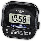 Casio PQ-30B-1EF Digitale Wecker, Kunststoff, Schwarz, M