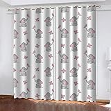 SDSONIU verdunkelungsvorhänge Für Wohnzimmer 140 X 100 cm cartoon-comic-Animation 2Er Set Gardine Polyester Thermovorhang Lichtdicht Verdunkelungsvorhang Energieeffizient Mit Ã–sen Für S
