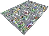 HEVO Auto Teppich Kinder Strassen Spielteppich | Kinderteppich 200x300