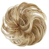 PRETTYSHOP Haarteil Haargummi Hochsteckfrisuren Brautfrisuren Voluminös Leicht Gewellt Unordentlich Dutt Blond Mix G30B