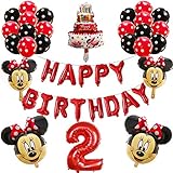 Luftballons zur Partydekoration 27 stücke Mickey Minnie Maus Folie Ballon Zahl Latex Ballons Baby 1 2 3 4 5 6 7 8 9. Geburtstag Party Dekoration Kinder Spielzeug Globos (Color : Fluorescence Yellow)