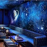 XLMING 3D Decke Decke Thema Hintergrundbild Cosmic Galaxy Zenith Wallpaper fototapete 3d effekt tapete Wohnzimmer Schlafzimmer Hintergrundbild-300cm×210