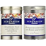 Schuhbecks Gewürze Steak- und Grillgewürz Gewürzmischung, zum Grillen und Braten, Menge: 1 x 500 g & Fischgewürz zum Braten und Grillen Gewürzmischung aus 13 Gewürzen & Kräutern (1 x 500 g)