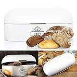 Omi's Beste© Brotkasten aus Metall I Hochwertige Brotbox in verschiedenen Farben I Stillvolle Aufbewahrung für noch länger frisches Brot Crossaints & Brötchen - Brotbehälter Brotdose Brotaufbewahrung