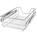 Jago® Teleskopschublade - inkl. Schienen, für Schrankbreite 30 40 50 oder 60 cm, verchromt, Setwahl - Küchenschublade, Schublade, Korbauszug, Schrankauszug, Schubladeneinsätze für Küchenschrank