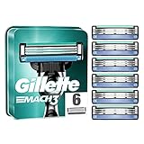 Gillette Mach3 Rasierklingen, 6 Ersatzklingen für Nassrasierer Herren mit 3-fach Kling