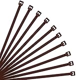 Base Electrics Kabelbinder, 300 mm x 4,8 mm, Braun, 100 Stück