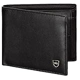 Kronenschein® Geldbörse Herren groß Nappa Leder Portemonnaie Geldbeutel Männer Brieftasche RFID Wallet Portmonee Herrengeldbeutel Portmonaise G