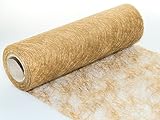 25 m x 30 cm Sizoflor® Vlies Original Tischband Tischläufer Gold für Hochzeit, W