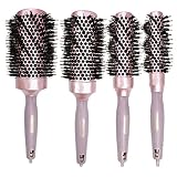 Coltsfoot 4 GrößEn/Lot Salon Styling Tools Runder Haarkamm Friseur Lockenwickler BüRsten Kamm Keramik E