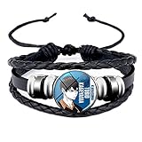 ZhuHaoKeJi Haikyuu !! Hochbrennendes Volleyball-Manga-Armband Hinata Shoyo Kageyama Tobio-Armband Punk-gewebtes Lederarmband Unisex(Multi-Style08)