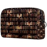 Make-up Bag Organizer Kleine Cosmetic Bags for Women Travel Kulturbeutel Makeup Case Geldbörse Handtasche Bibliothek zweistöckiges Bücherreg