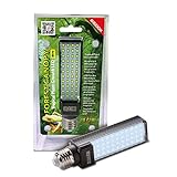Exo Terra energieeffiziente LED Lampe Forest Canopy, für das Wachstum von tropischen Pflanzen, für Terrarien, mit integriertem Vorschaltgerät, 8W, E27
