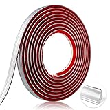 SOSPIRO wasserdichte Zierleisten, Flexible Dreieck selbstklebend Zierleisten Sparpaket für Deckenkanten, Möbel, Tür, Wandkanten, Schrankkanten, 3,8 cm x 4,9 m(5m, Silver)
