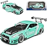 Nisan Skyline R35 GT-R Coupe Grün Liberty Walk LB Modell Ab 2008 1/18 Solido M