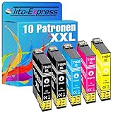 Tito-Express ProSerie 10x Druckerpatronen als Ersatz für Epson 16XL T1631-T1634 mit 18ml Black & 18ml je Color XXL-Inhalt WF-2010 W WF-2500 Series WF-2510 WF WF-2520 NF WF-2530 WF WF-2540 WF