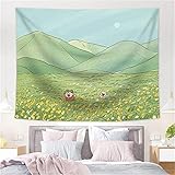 YYRAIN Einfache Stilvolle Atmosphäre Zu Hause Wohnzimmer Schlafzimmer Wandbehang Multifunktionale Wanddekoration Stoff Bankett Wandbehang Gemälde Multifunktionale Tischdecke 59x52 Inch{W150xH130cm}