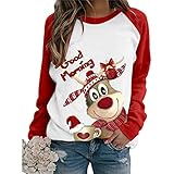 Pullover Damen Löwenzahn Drucken Sweatshirt Langarmshirt Kapuzenpullover Rundhals Frauen Langarm Tops Hoody Shirts Herbst Winter Streetwear Kapuzenpullis Pulli Tops Winterjacke Outwear Ob