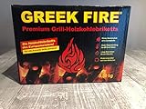 Greek Fire Holzkohle-Briketts 3,5 kg für Holzkohlegrills BBQ und Camping