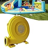 HJUYV-ERT Aufblasbares Gebläse 680 W, elektrischer Zentrifugal-Luftpumpenventilator für Hüpfburg/Schloss/Trampolin/Jumper im Freien, Gelb