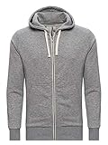Yazubi Sweatshirtjacke Sweatjacke Kapuzenjacke Männer Jacke Herren Graue Übergangsjacke Sweater Hoodie Helix, Grau (Dapple Gray 163907), XL