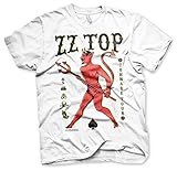 ZZ-Top Offizielles Lizenzprodukt tonnage Tout Baseball 3XL,4XL,5XL Herren T-Shirt (Weiß), 4X-Larg