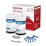 sinocare Safe Accu2 Teststreifen x 50 (Nur für Safe Accu2）