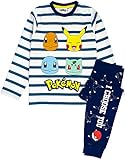 Pokemon Pyjamas Pikachu Charaktere Kinder gestreiftes T-Shirt & Hose Pyjamas 11-12 J