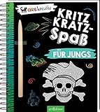 Kritzkratz-Spaß für Jungs: Kreativer Kratzelspaß mit Malideen und Holzstift für Kinder ab 5 J