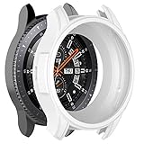 Hülle Kompatibel mit Gear S3 Frontier, Schutzhülle Cover Leicht Weiche Silikon Ultradünne Kratzfest TPU Case Shell Abdeckung Tasche für Samsung Gear S3 Frontier SM-R760/Galaxy Watch 46mm (Weiß)