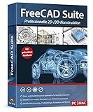 FreeCAD Suite - Professionelle 2D und 3D Konstruktion Architektur, Maschinenbau, Elektrotechnik, Schiffsbau usw. 3D CAD Programm, Software für Windows 11 / 10 / 8.1 / 8 / 7 / X