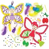 Baker Ross AX911 Feen Traumfänger Bastelset für Kinder - 4er Pack, Bastelsets für Kinder zum Basteln und B