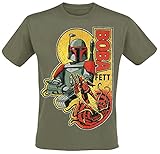 Star Wars Boba Fett Männer T-Shirt Khaki S 100% Baumwolle Boba Fett, Fan-Merch, Film, TV-S