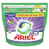 Ariel Waschmittel Pods All-in-1, Color Waschmittel, 75 Waschladungen, Frischer Wäscheduft und Farb