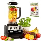 NUTRI-BLENDER MAX Standmixer Hochleistung - 2000W Hochleistungsmixer Smoothie-Maker Profi Mixer Blender | 2L Tritan, BPA-FREI, Sehr Leise, 9 Stufen, Digital-Timer Inkl. Smoothie Rezeptb