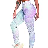 GXWBH Yoga-Leggings für Damen, Leopardenmuster, geeignet für Laufen, Sport, Fitness, Gymnastik (Größe: L, Farbe: Rosa)